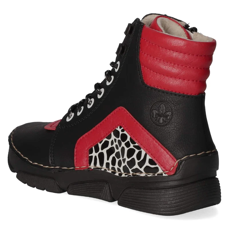 Schnürstiefeletten Schwarz