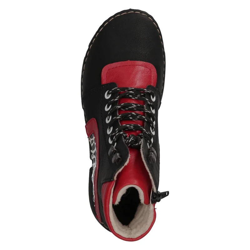 Schnürstiefeletten Schwarz