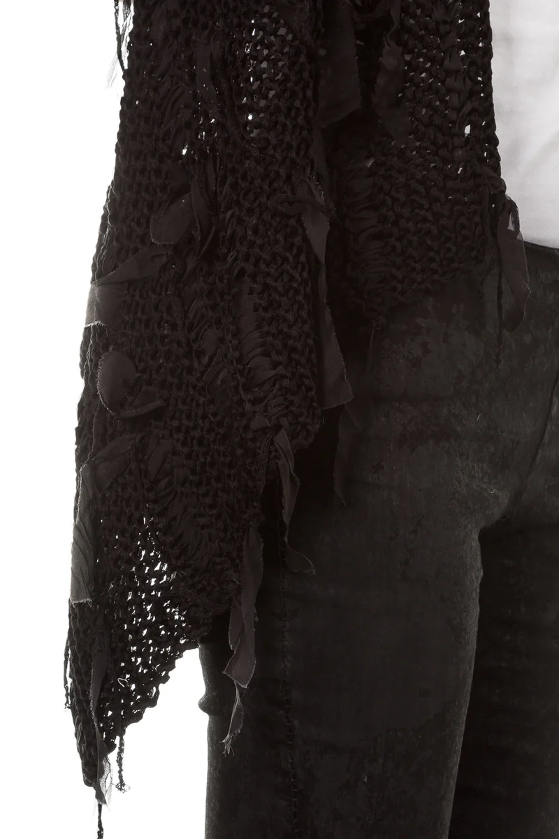 Masnada Damen Strickweste schwarz