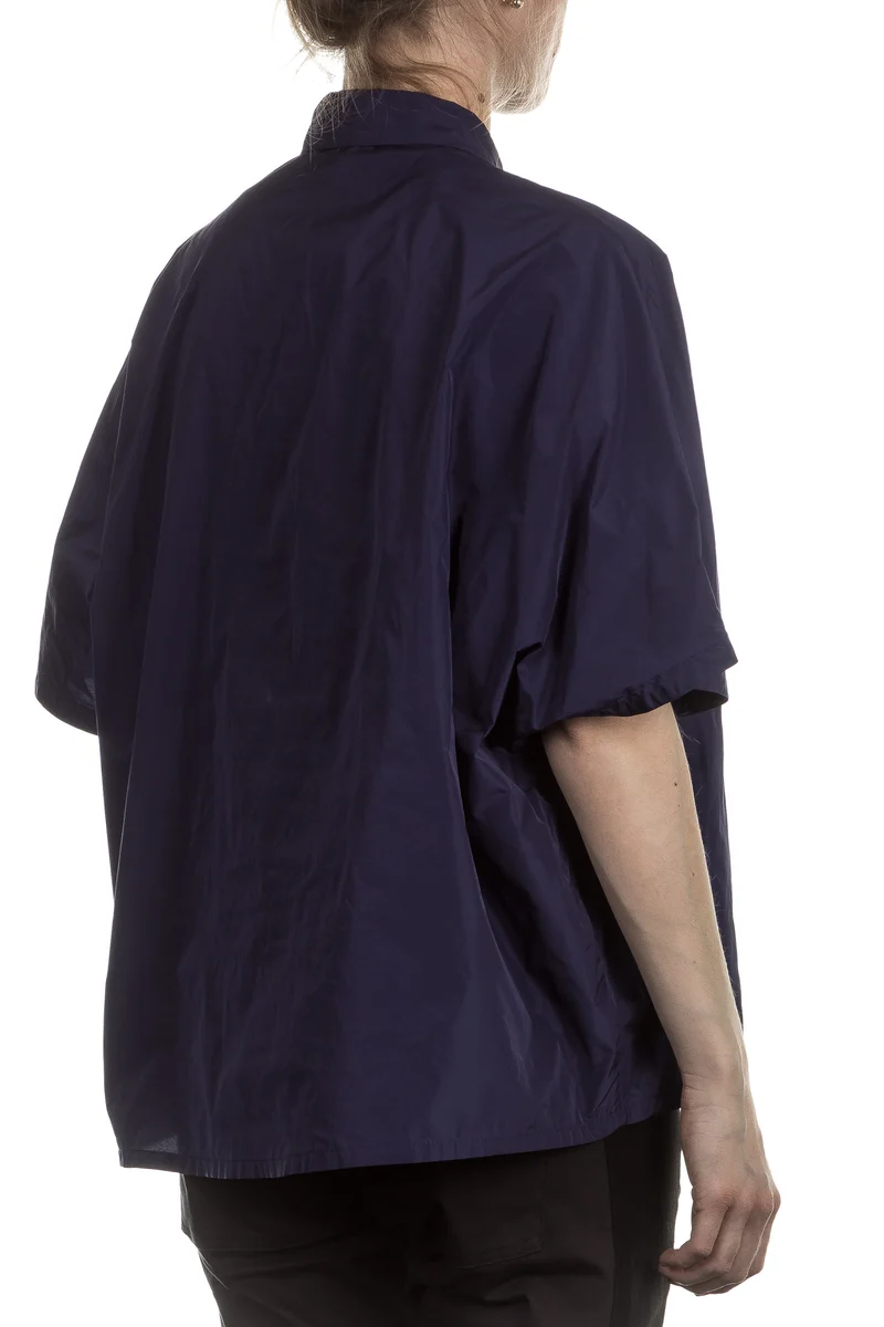 Katharina Hovman Damen Bluse oversized blau