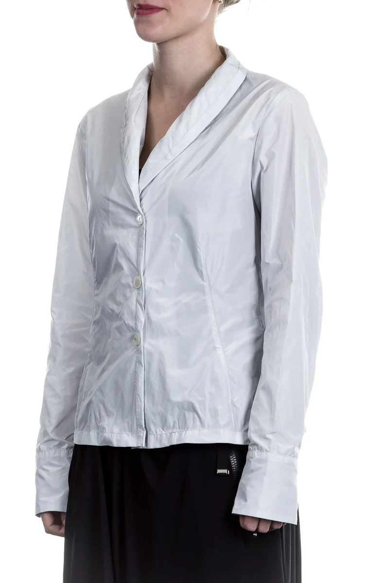 Katharina Hovman Damen Bluse hellgrau