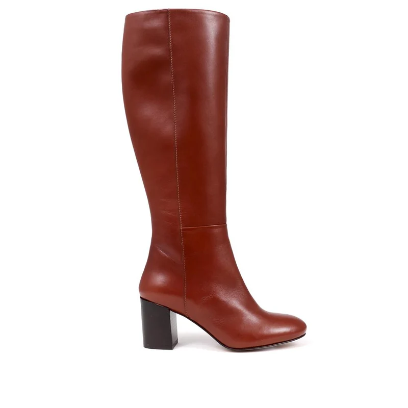 Neptune Long Extra-Small Calf Fit Leather Boots - NEPTUNELONGXS / 326 214 - Tan