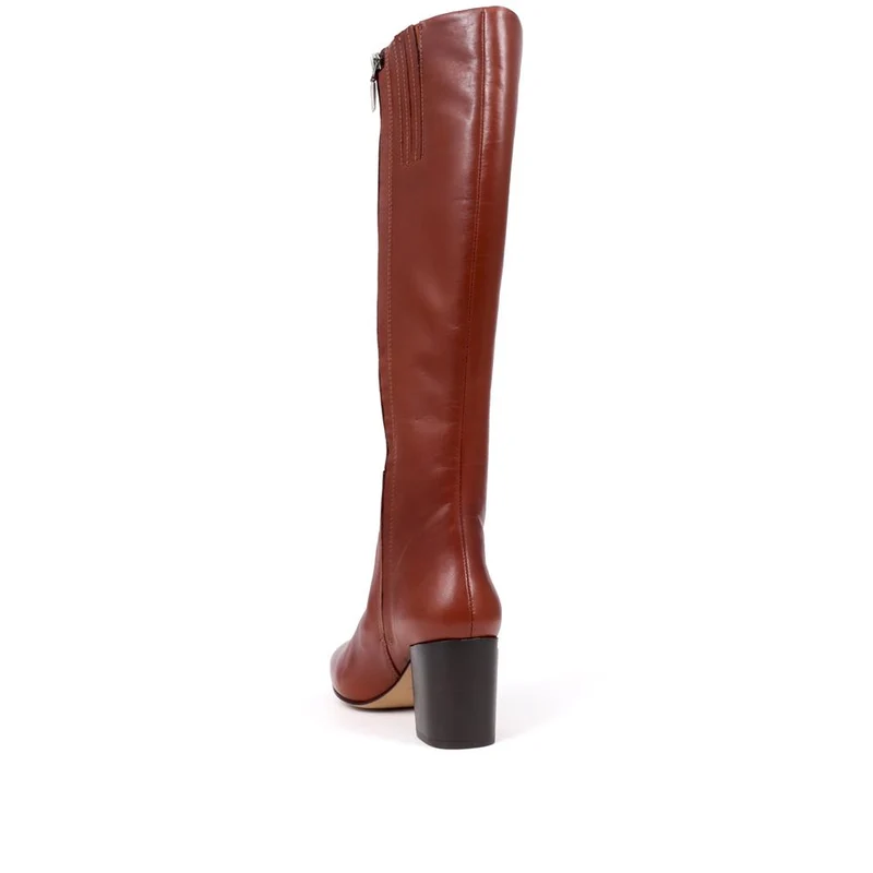 Neptune Long Extra-Small Calf Fit Leather Boots - NEPTUNELONGXS / 326 214 - Tan