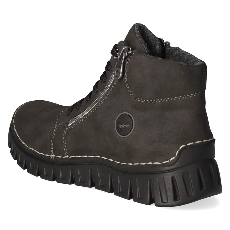 Schnürstiefeletten Grau
