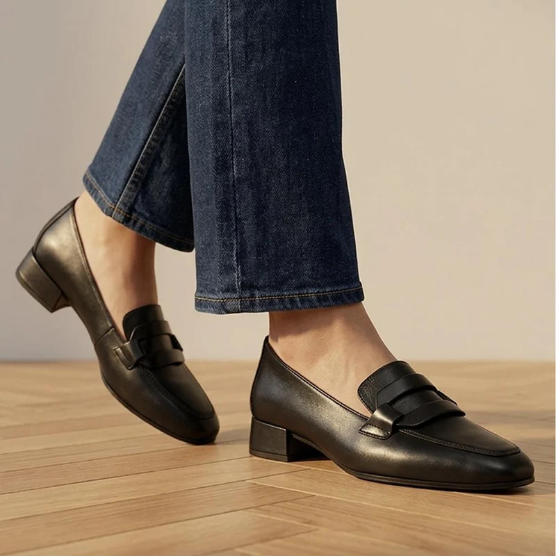 Gabor Smart All Leather Moccasins - GAB44515 / 330 020 - Black Leather