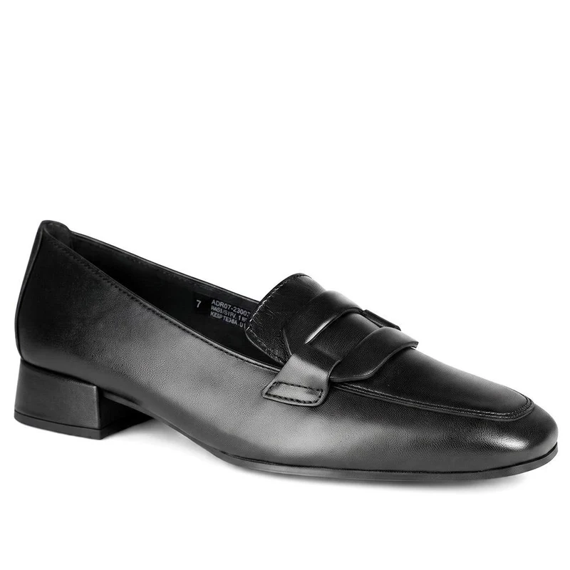 Gabor Smart All Leather Moccasins - GAB44515 / 330 020 - Black Leather