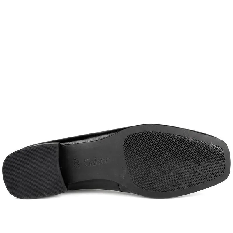 Gabor Smart All Leather Moccasins - GAB44515 / 330 020 - Black Leather