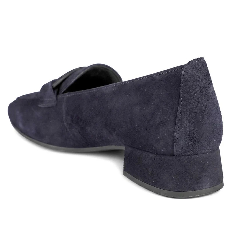 Gabor Smart All Leather Moccasins - GAB44515 / 330 020 - Navy Suede