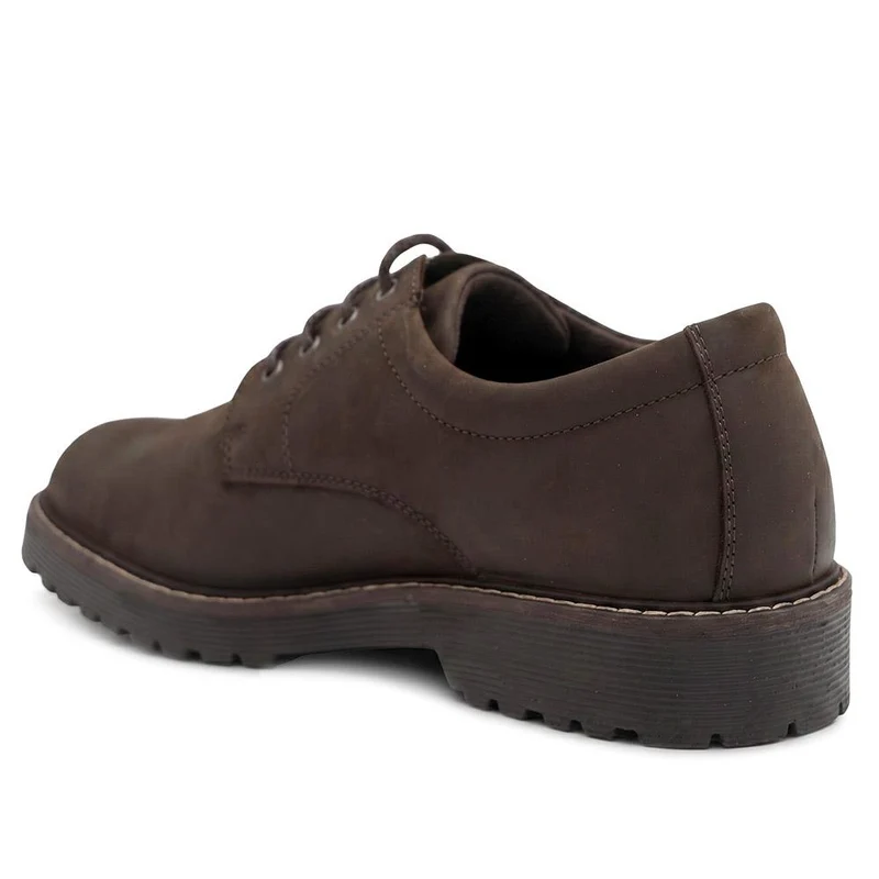 Halewood Waterproof Leather Derby Shoes - HALEWOOD / 330 089 - Dark Brown Nubuck