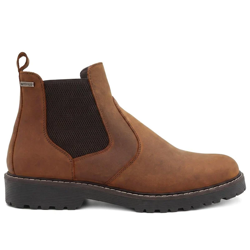 Hartlepool Waterproof Leather Chelsea Boots - HARTLEPOOL / 330 091
