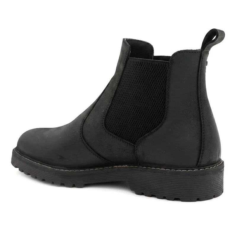 Hartlepool Waterproof Leather Chelsea Boots - HARTLEPOOL / 330 091 - Black