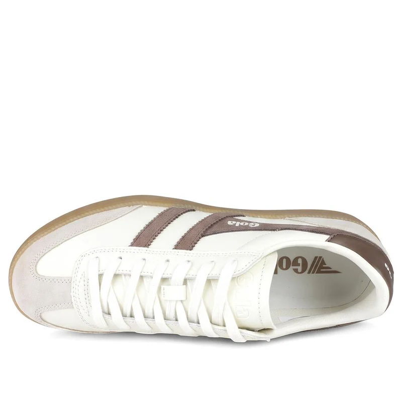 Gola Classics Men's Viper Leather Trainers - JAC43511 / 328 804 - White-Brown