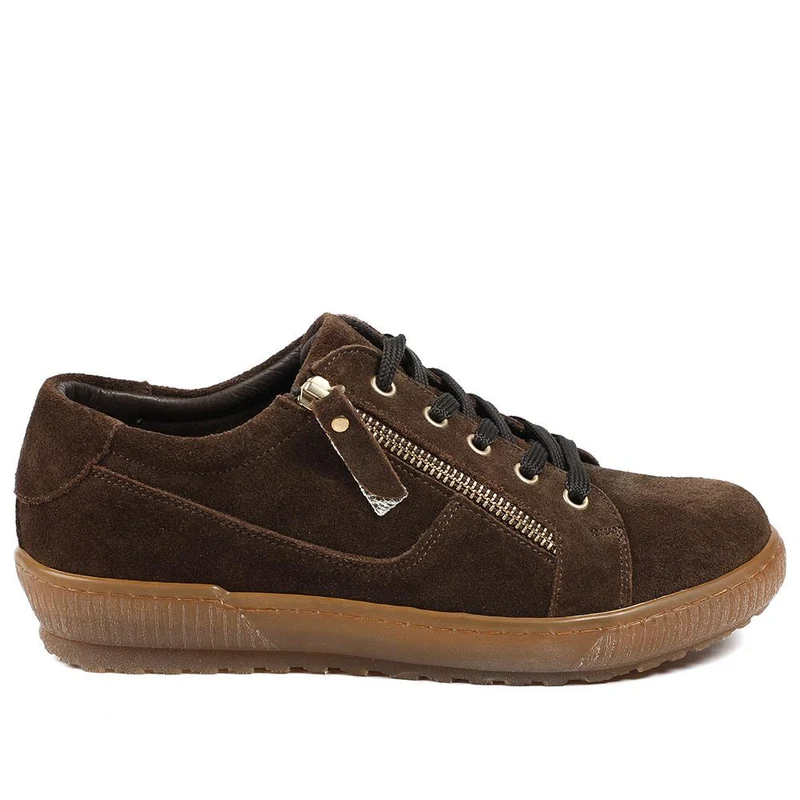 Padova Wide-Fit Leather Trainers - PADOVAWIDE / 326 787