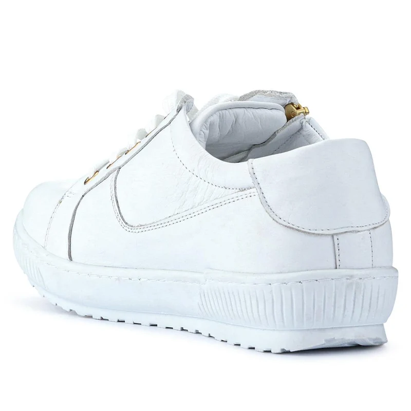 Padova Wide-Fit Leather Trainers - PADOVAWIDE / 326 787 - White