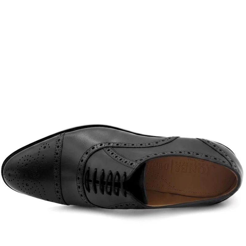 Maynard Wide Fit Leather Oxford Brogues - MAYNARDWIDE / 329 989 - Black