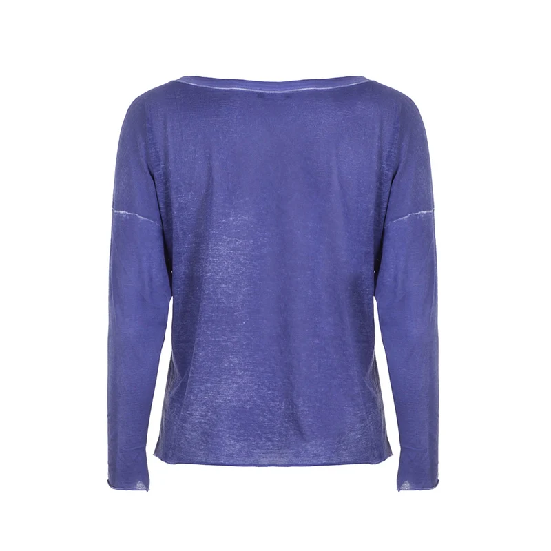 AVANT TOI Damen Baumwoll Shirt blau