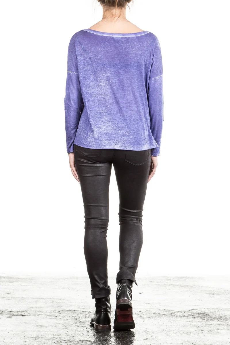 AVANT TOI Damen Baumwoll Shirt blau