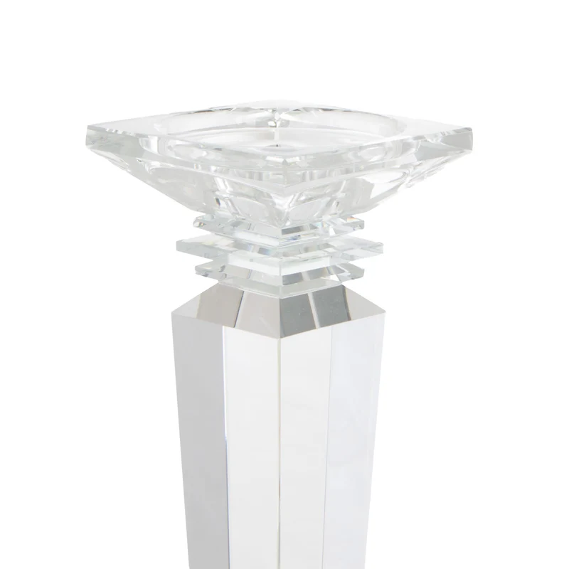 Cor Mulder Kerzenleuchter 51 cm aus Kristallglas transparent