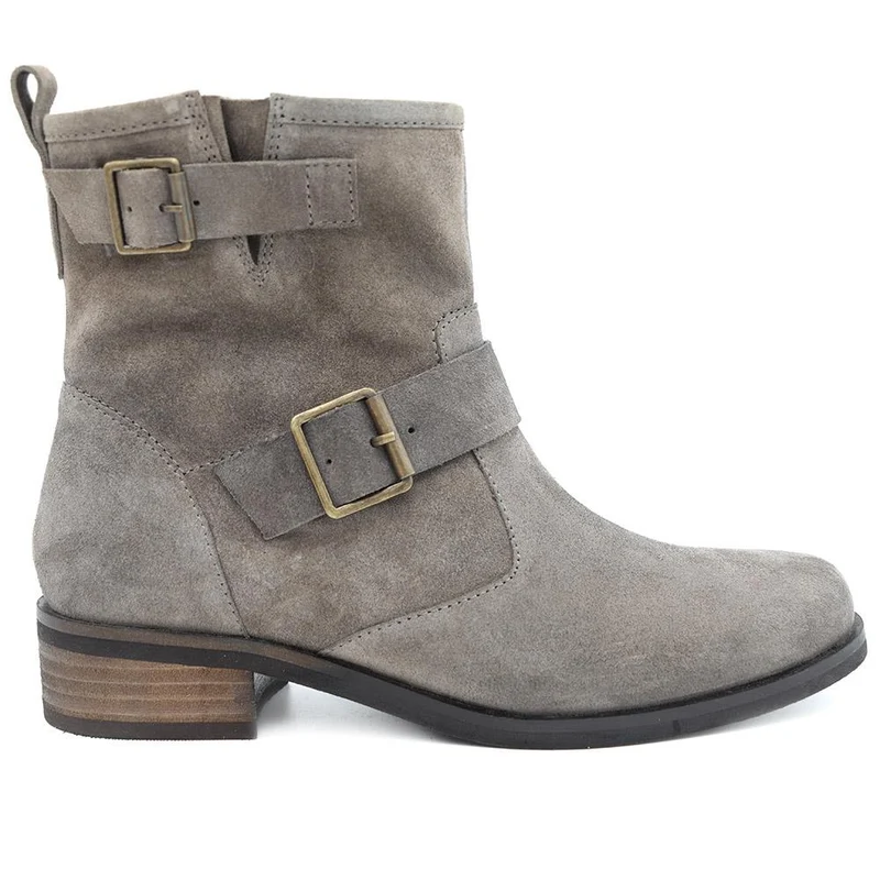 Maribel Buckle-Detailed Leather Boots - MARIBEL / 328 563