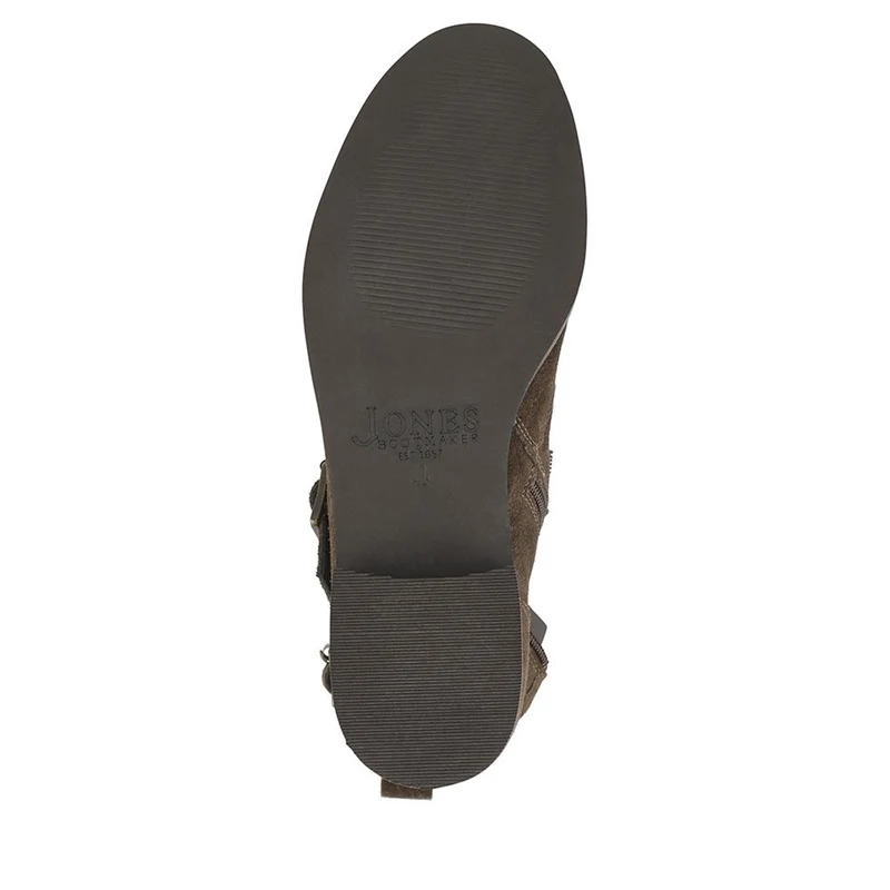 Maribel Buckle-Detailed Leather Boots - MARIBEL / 328 563 - Chocolate Suede