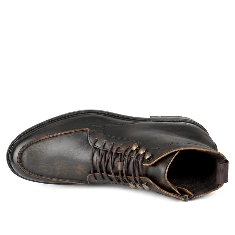 Endric Leather Lace Up Boots - ENDRIC / 330 100 - Brown