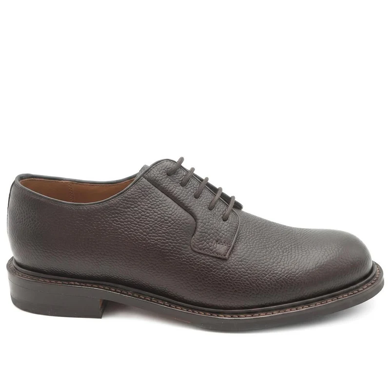 Barnes Goodyear Welt Leather Lace-Up Shoes - BARNES / 327 073 - Dark Brown