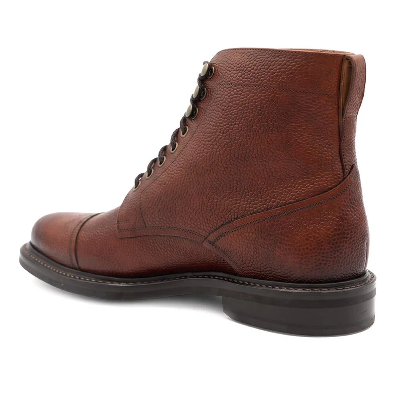 Barking Goodyear Welted Leather Ankle Boots - BARKING / 320 739 - Tan Grain