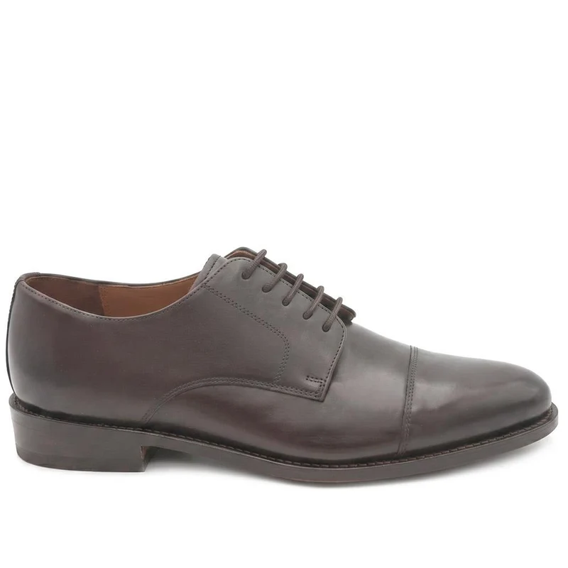 Bennett Goodyear Welted Leather Derby Shoes - BENNETT / 325 310 - Dark Brown