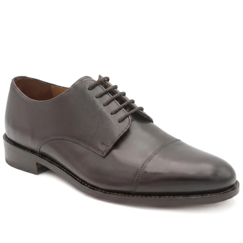 Bennett Goodyear Welted Leather Derby Shoes - BENNETT / 325 310 - Dark Brown