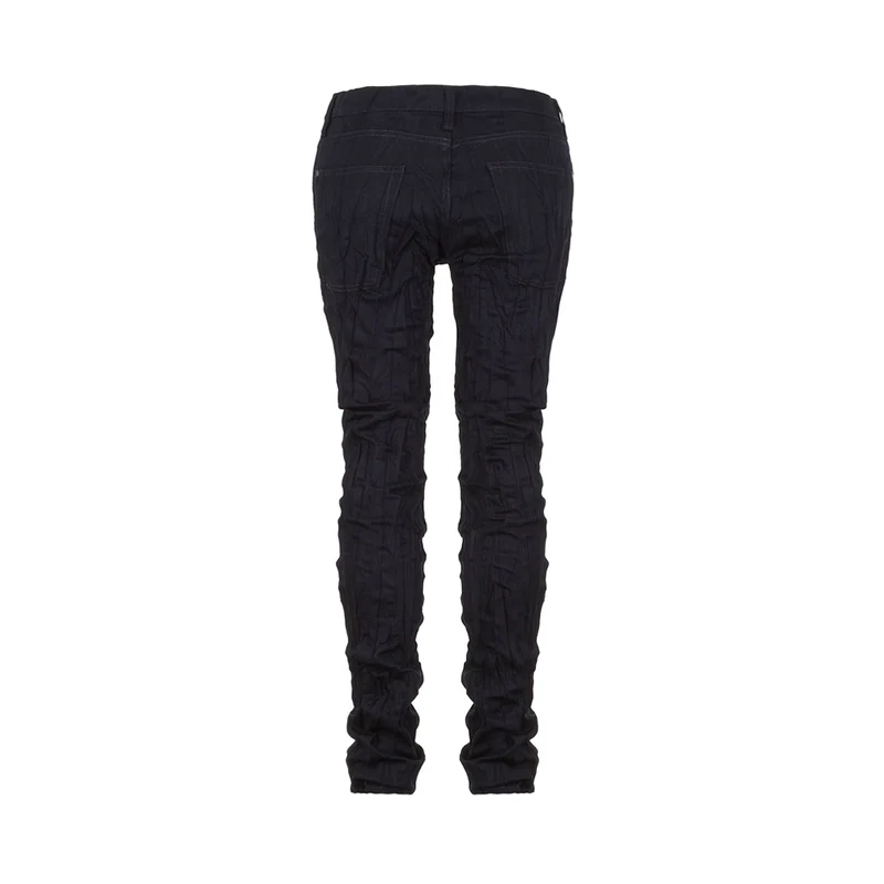 ISSEY MIYAKE Jeans Crashed Look blau