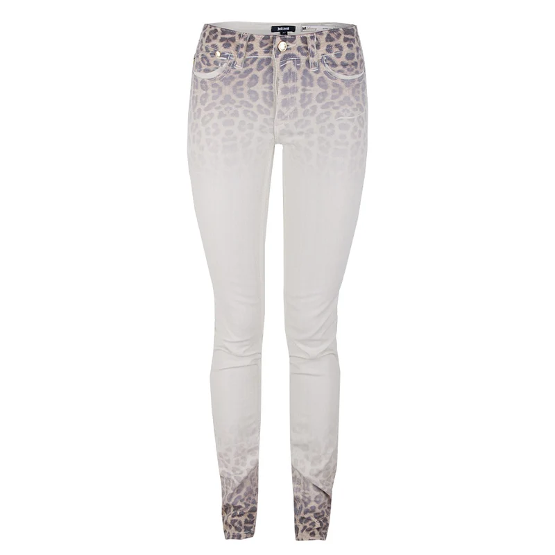 Just Cavalli Jeans Hose beige leoprint
