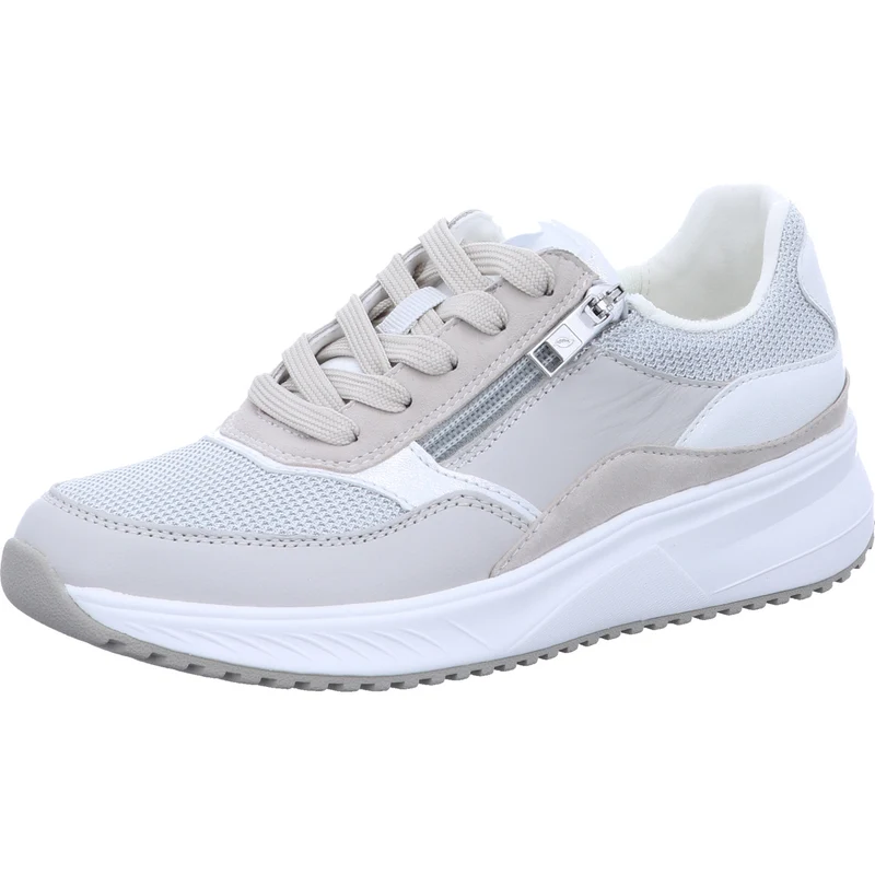 Waldläufer Schnürschuh H-Mara grau-kombi.