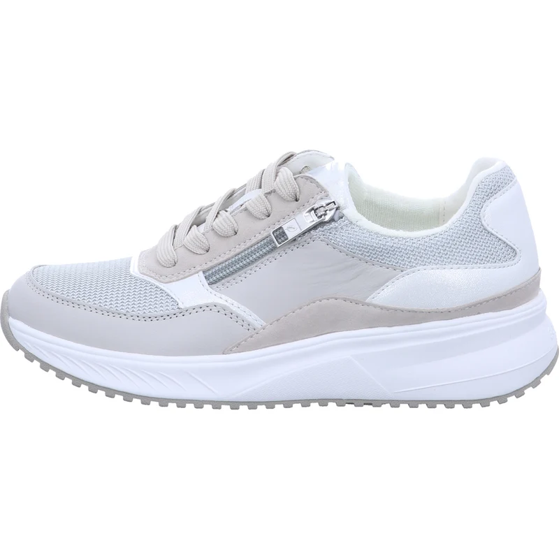 Waldläufer Schnürschuh H-Mara grau-kombi.