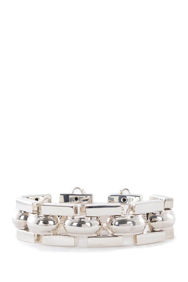 BUDDHA TO BUDDHA Silberarmband BATUL 2 cm silber