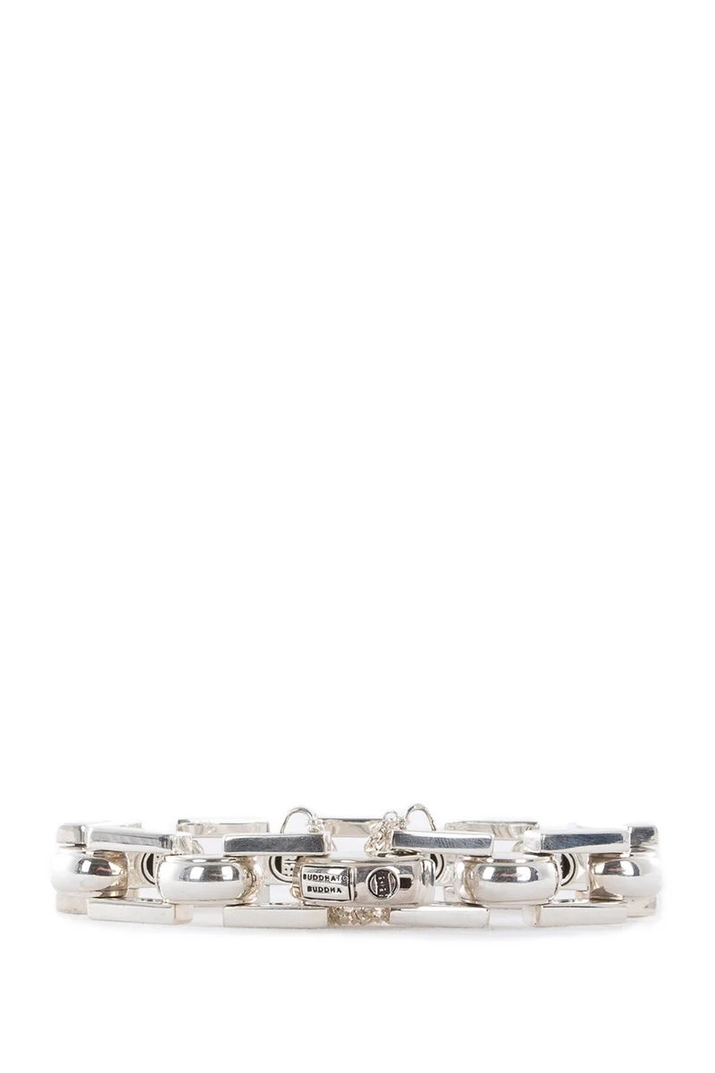 BUDDHA TO BUDDHA Silberarmband BATUL 1 cm silber