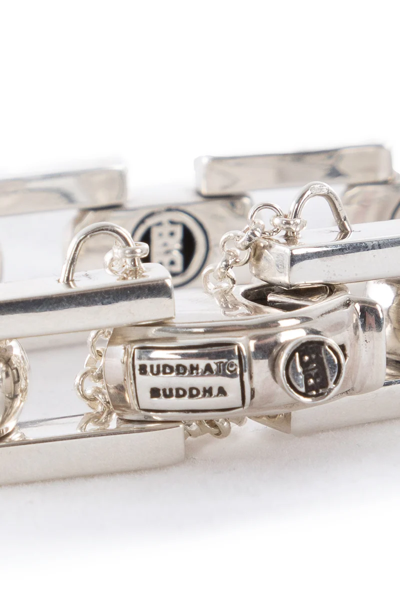BUDDHA TO BUDDHA Silberarmband BATUL 1 cm silber