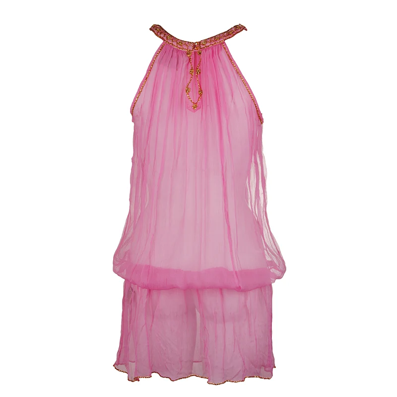 Shivadiva Seiden Top Kleid pink