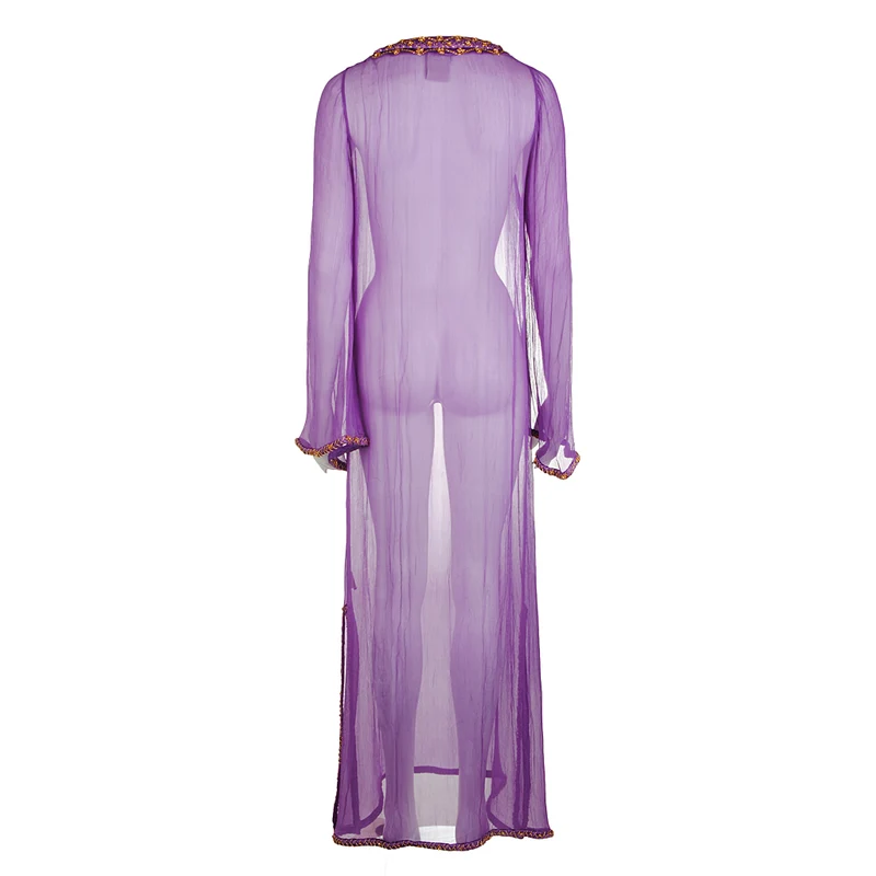 Shivadiva Seiden Kleid violett