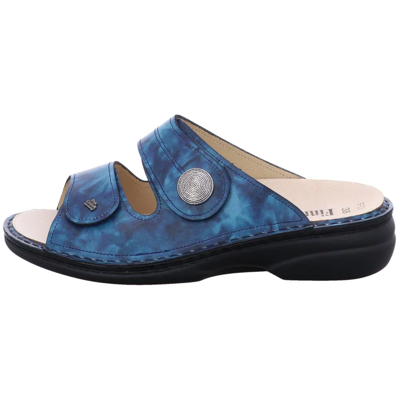 FinnComfort Pantolette Sansibar bl.-kombi.