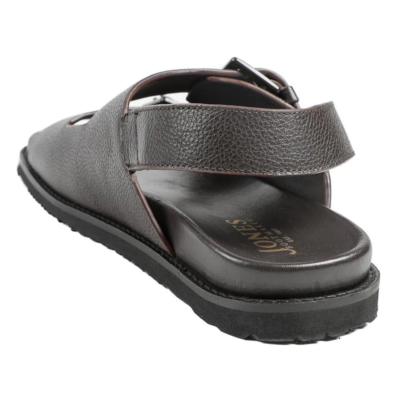 Whitaker Leather Buckle Sandals - WHITAKER / 329 191 - Brown Grain