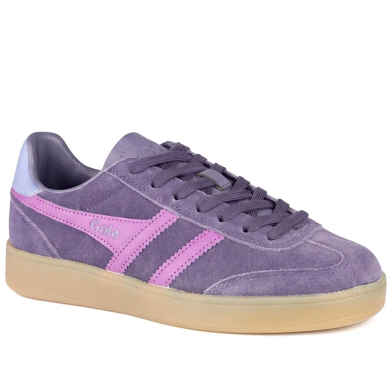 Gola Viper Leather Lace Up Trainers - JAC42501 / 327 785 - Plum
