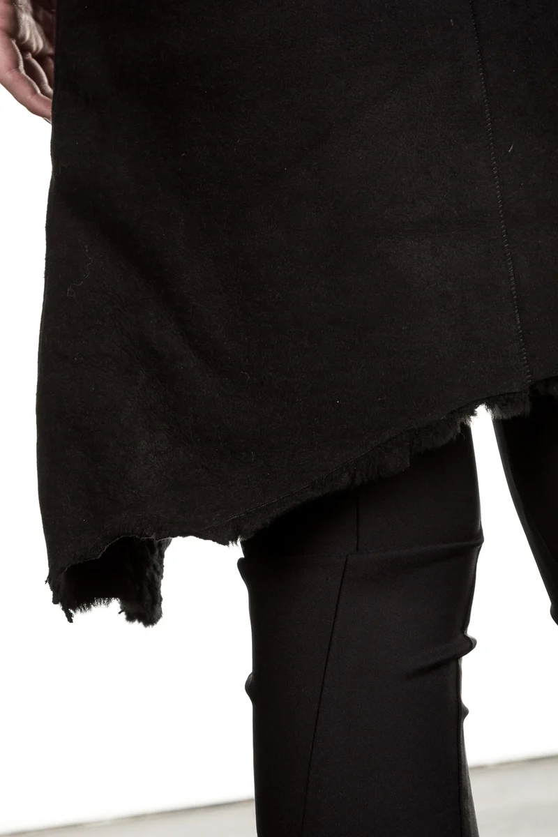10sei0otto Damen Lederweste Avantgarde schwarz