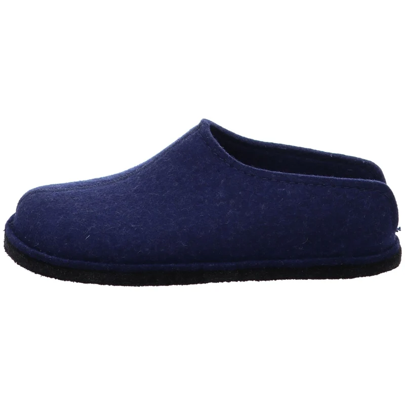 Haflinger Hausschuh Flair smiley blau