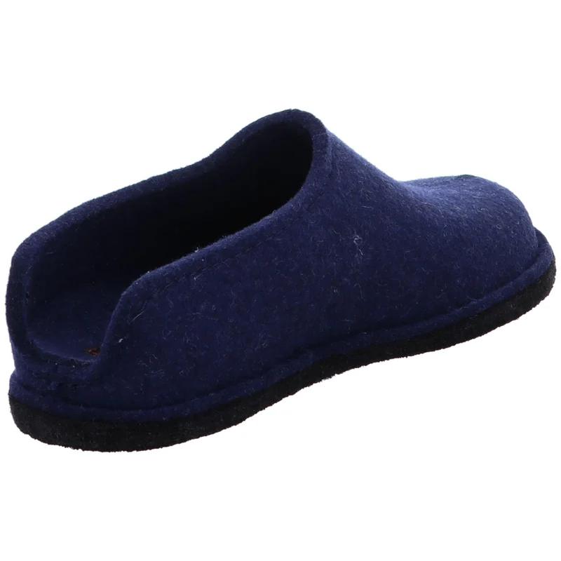 Haflinger Hausschuh Flair smiley blau