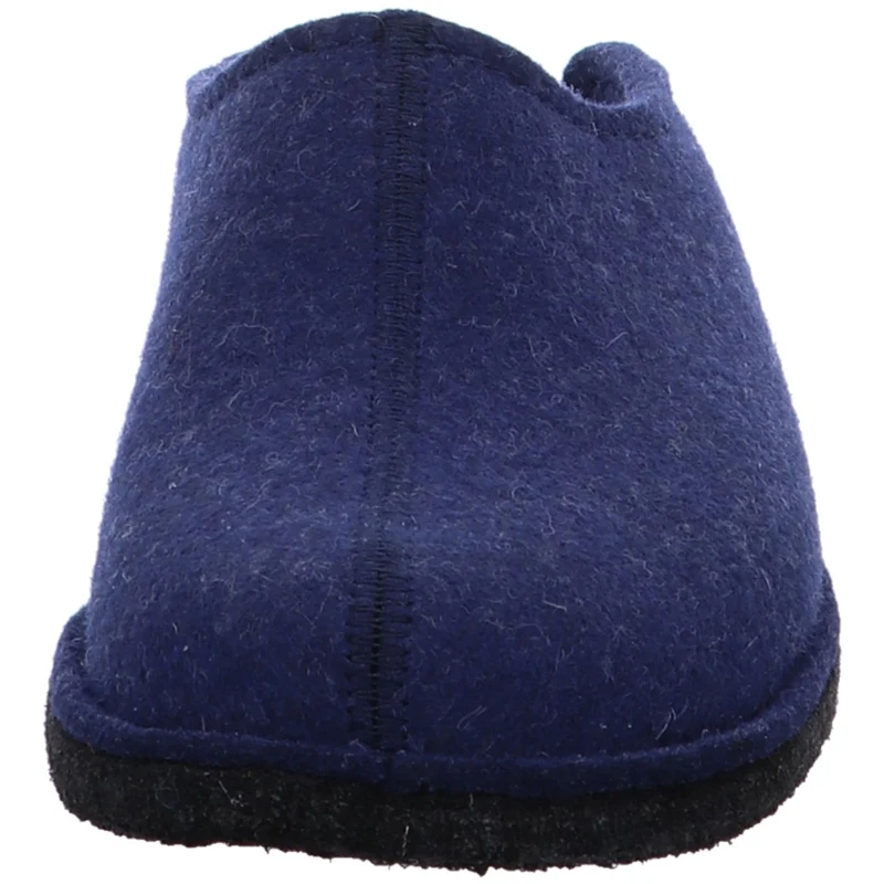 Haflinger Hausschuh Flair smiley blau