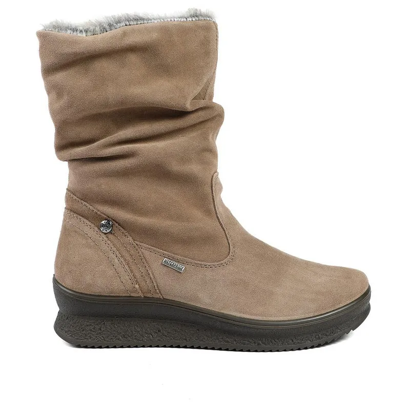 Majesty Wide Fit Leather Slouch Boots - MAJESTY / 328 601