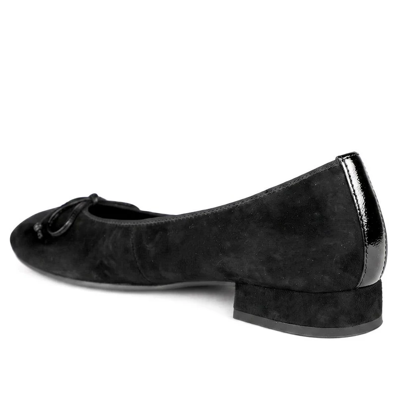 Gabor Wide Fit Leather Delicate Bow Pumps - GAB44516 / 330 027 - Black