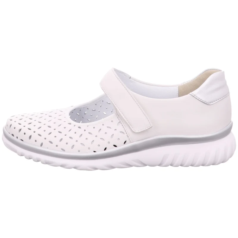 Semler Slipper Lena weiß-kombi.