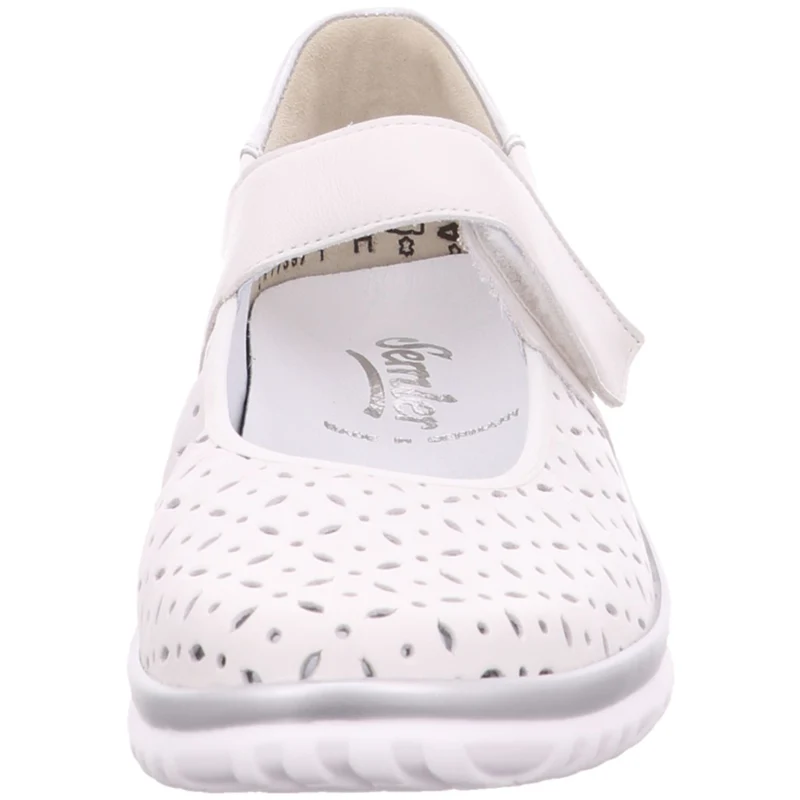 Semler Slipper Lena weiß-kombi.