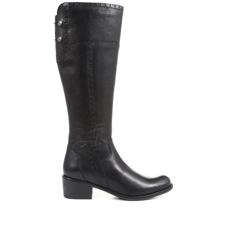 Rachel Slim Calf Fit Leather Rider Boots - RACHELS / 320 893